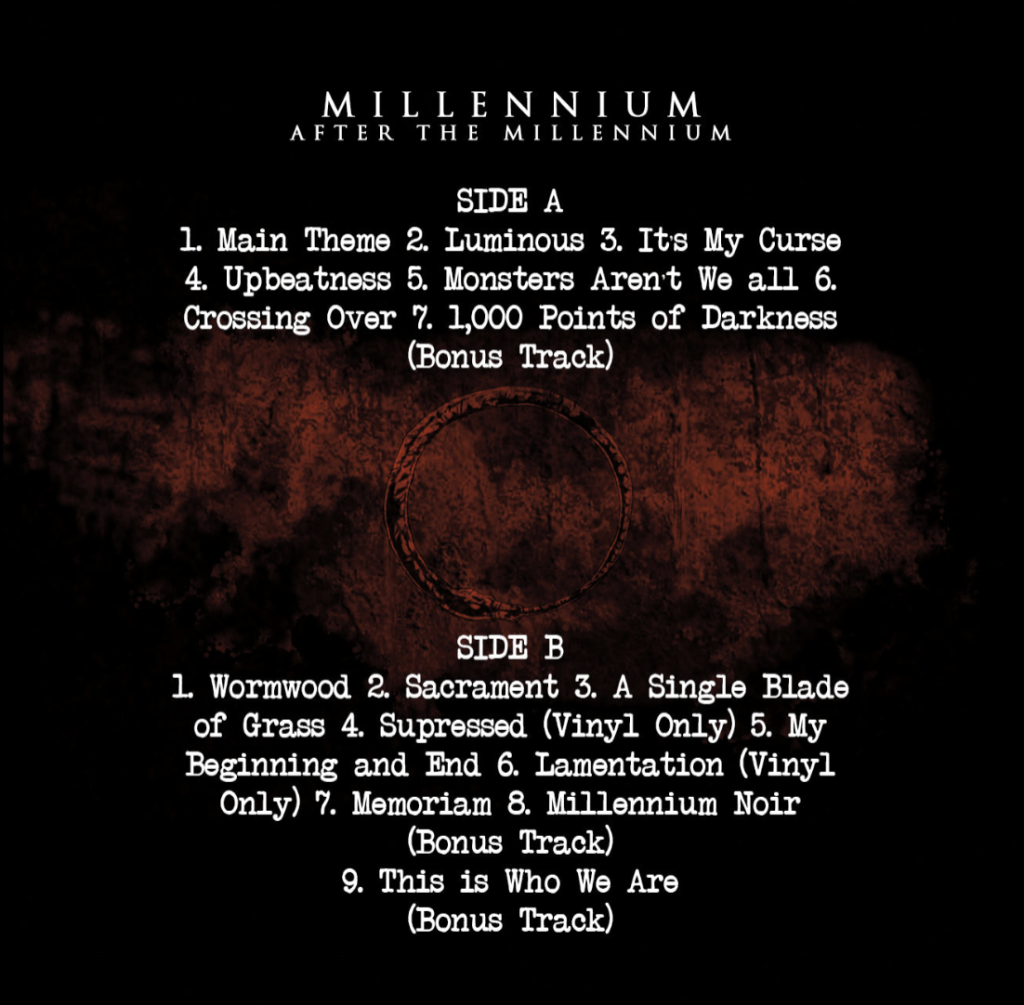 Millennium After the Millennium vinyl back artwork